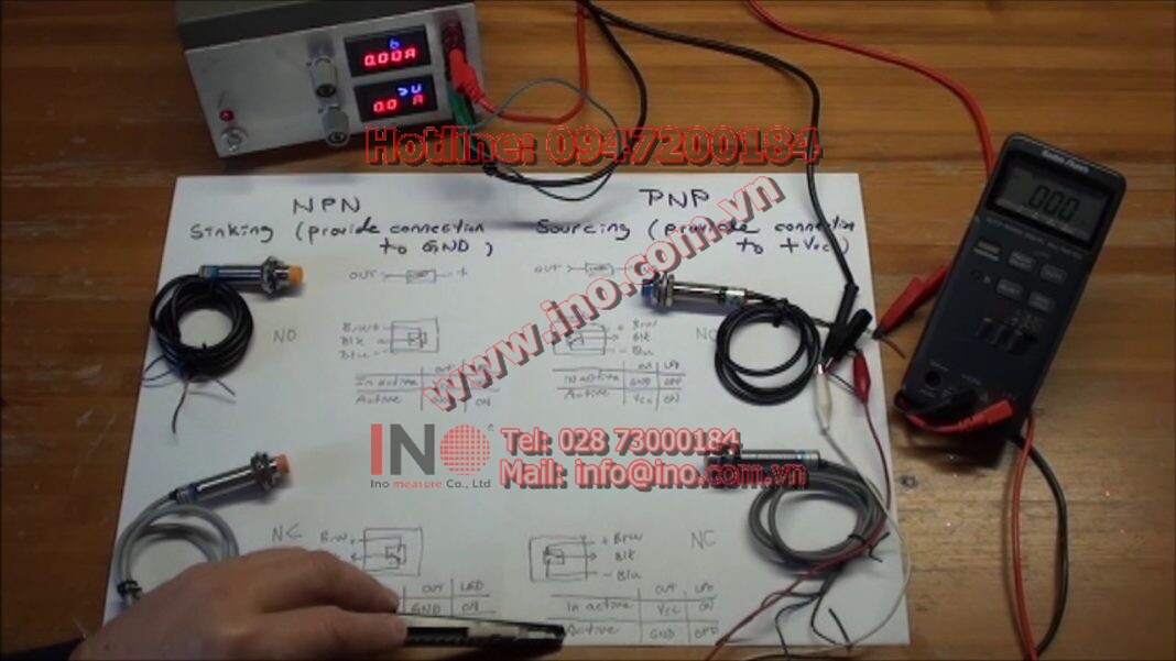 NPN & PNP NO NC Proximity Switches - experiments with function and Pull ...