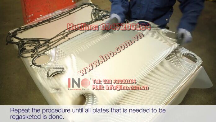 Alfa Laval Gasketed plate heat exchangers – Removing of plates and gaskets, Clean & Re-gasket