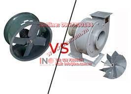 Axial vs Centrifugal Fans Quạt ly tâm và quạt hướng trục