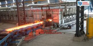 40 TPH Side Dicharge Pusher Furnace by means of Pinch Roll