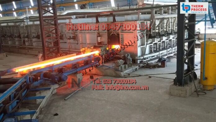 40 TPH Side Dicharge Pusher Furnace by means of Pinch Roll
