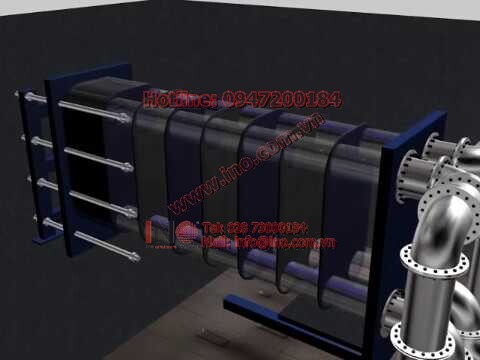 Plate Heat Exchanger 3D Animation