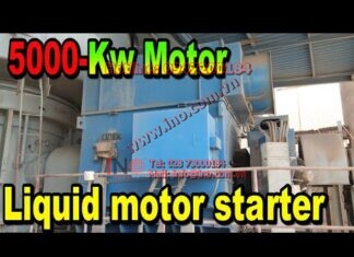 Liquid resistance motor starter. Liquid rheostat introduction and function. Motor starting methods