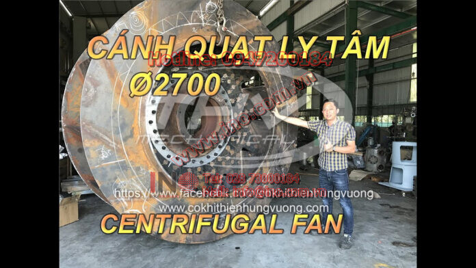 Cánh Quạt Ly Tâm Ø2700 – Tiện Đứng CNC – CNC Vertical Lathe