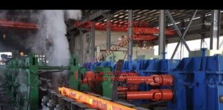 Induction heating furnace & rolling mill process steel plate
