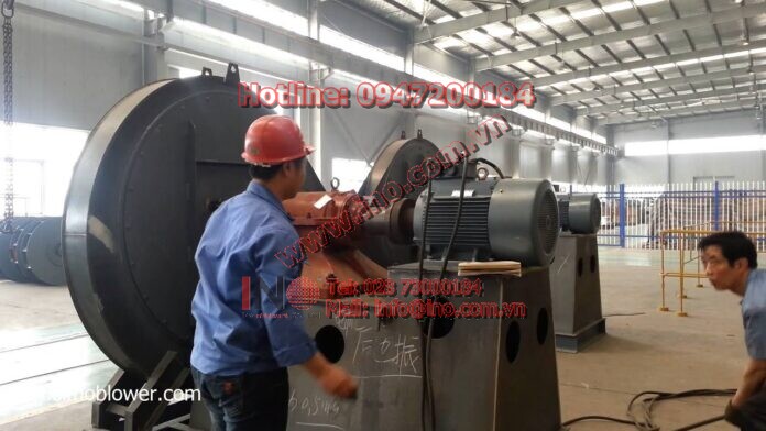 Running test of high pressure centrifugal blower—SIMO Blower
