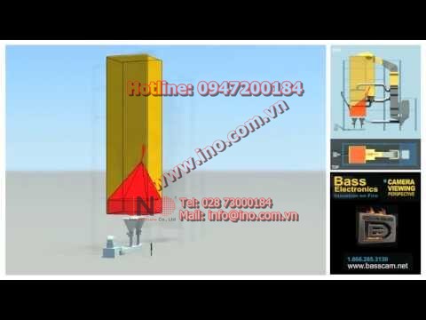 Basscam Furnace camera. Visualization demonstration graphic