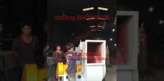 Test thử quạt công nghiệp, quạt hút bụi, quạt ly tâm.