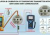 How to simulate and calibrate temperature Transmitter without temperature bath using HART