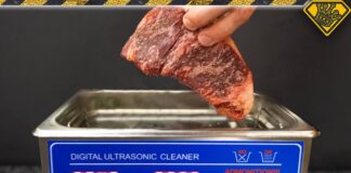 Tenderizing a Steak With an Ultrasonic Cleaner