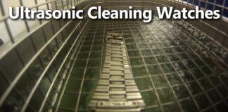Ultrasonic Cleaning Watches