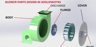 blower design in solidwork