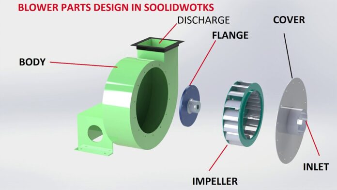 blower design in solidwork