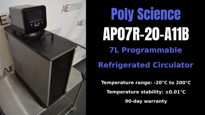 PolyScience AP07R-20-A11B 7L Programmable Refrigerated Circulator (Item: 1495K CIRC)