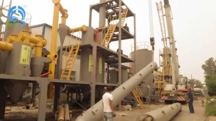 the newest energy-saving city wsate biomass gasification power plant for government project