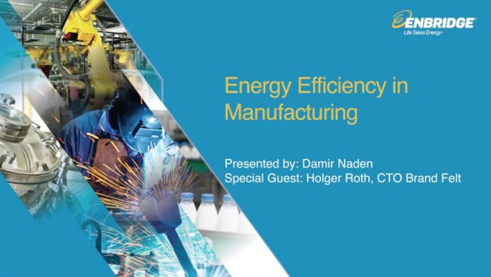Energy Efficiency in Manufacturing – June 21, 2018