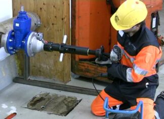 HOT TAPPING WITH TONISCO B30 USING FLANGED WELDABLE TEE AND FLANGED GATE VALVE | INO Việt Nam | INO Measure