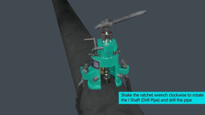 HOT TAPPING DRILLING MACHINE 0415英 | INO Việt Nam | INO Measure