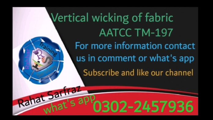 Vertical Wicking of Fabric | AATCC TM197 | Textile testing | INO Việt Nam | INO Measure