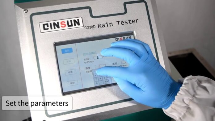 AATCC 35 Textile Fabric Rainproof Tester Manufacturer G230D | Rain Water Permeability Tester | INO Việt Nam | INO Measure
