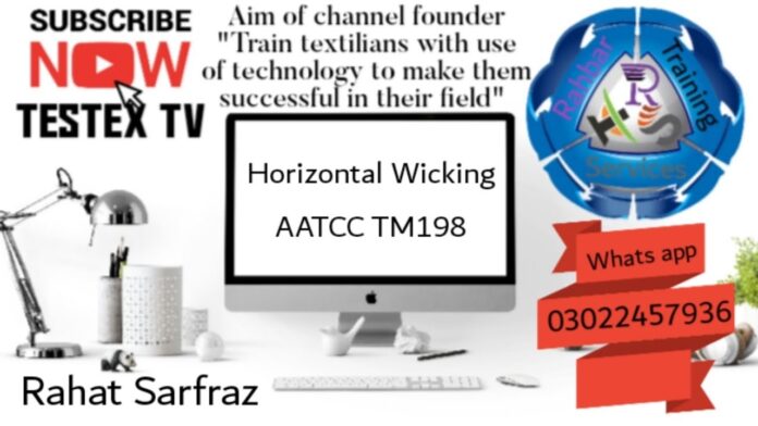 Horizontal Wicking | AATCC TM198 | Testex TV | Textile testing #testextv #rahatsarfraz | INO Việt Nam | INO Measure