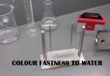 Tiêu đề: ‘Xác định chất lượng bền màu khi tiếp xúc với nước – Tiêu chuẩn ISO 105-E01’