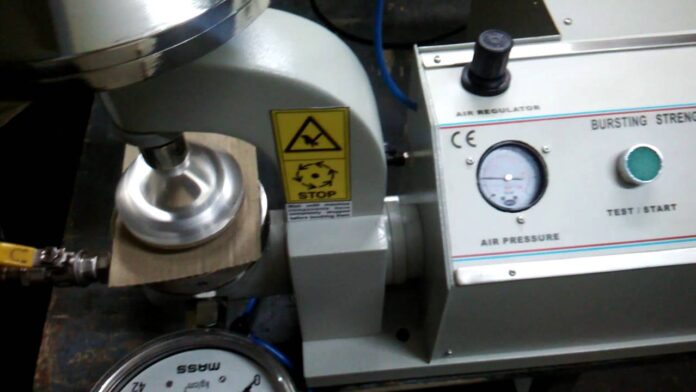 FIBRETEC BURSTING STRENGTH TESTER – MULLEN TYPE FBI PT 1011B: Thiết bị không thể thiếu cho các nhà máy và phòng thí nghiệm.