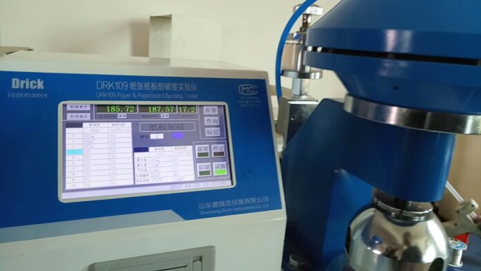 Video of DRK109CQ Double head pneumatic type touch screen Bursting Strength Tester INO Việt Nam | Distributor