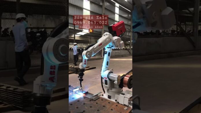 Cánh Tay Robot Hàn ABB Công Nghiệp 6 trục | Robotic welding machine #2: Lời giải pháp hoàn hảo cho việc hàn trong ngành công nghiệp
