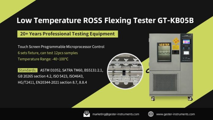 Giới thiệu Low Temperature ROSS Flexing Tester GT-KB05B – Thiết bị không thể thiếu cho phòng thí nghiệm và nhà máy sản xuất