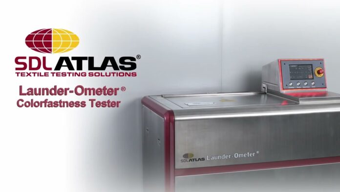 Tiêu đề: Giới thiệu về Launder-Ometer® Colorfastness to Washing Tester – Thiết bị đo đạc độ bền màu giặt của giày da và dệt may trong công nghiệp