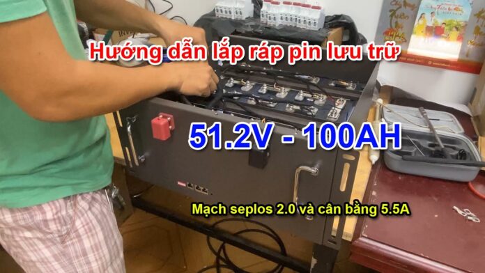 Hướng dẫn lắp ráp pin lưu trữ 51.2v 100ah kết hợp mạch seplos và cân bằng 5.5A đơn giản nhất APLISENS Việt Nam | Distributor