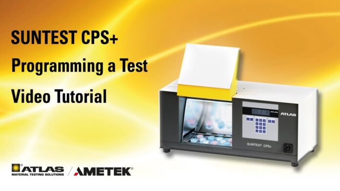 Hướng dẫn video: SUNTEST CPS+ – Lập trình các kiểm tra