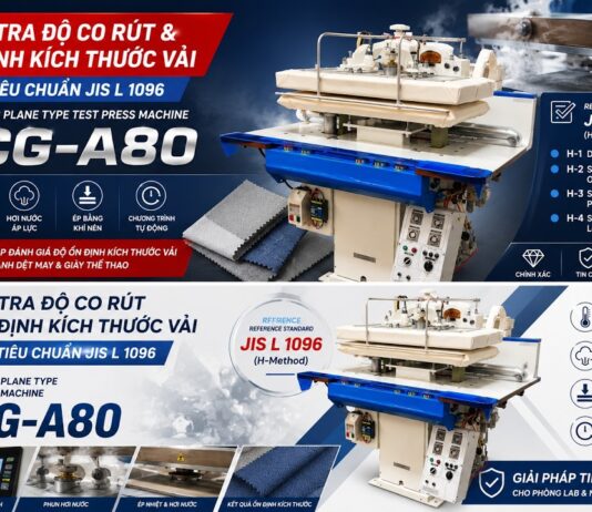 Kiểm Tra Độ Co Rút Của Vải Theo Tiêu Chuẩn JIS L 1096 Trong Ngành Giày Và Dệt May. DAIEI BCG-A80 | Việt Nam Distributor | INO Measure