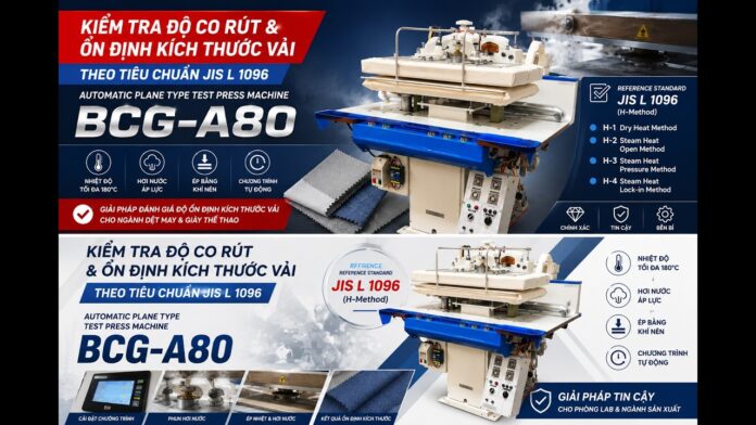 Kiểm Tra Độ Co Rút Của Vải Theo Tiêu Chuẩn JIS L 1096 Trong Ngành Giày Và Dệt May. DAIEI BCG-A80 | Việt Nam Distributor | INO Measure