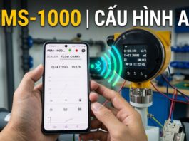 Chia sẻ tính năng kết nối Bluetooth từ điện thoại với Flowmeter PEMS-1000 Aplisens | Xem và cấu hình | Việt Nam Distributor | INO Measure