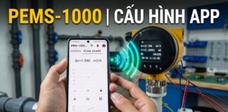 Chia sẻ tính năng kết nối Bluetooth từ điện thoại với Flowmeter PEMS-1000 Aplisens | Xem và cấu hình | Việt Nam Distributor | INO Measure